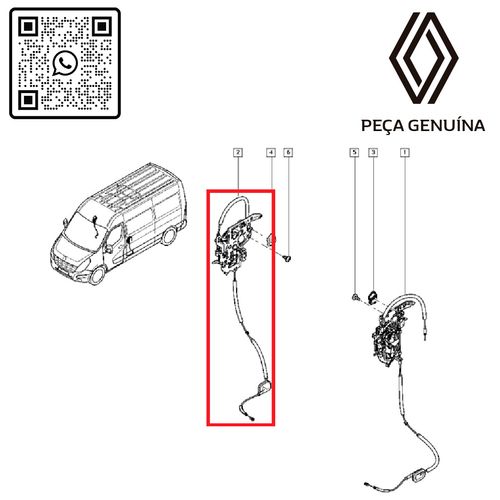 RN-766627-8200766627-Fechadura-Eletrica-Master-2021-Porta-Diant.-Direito-Original