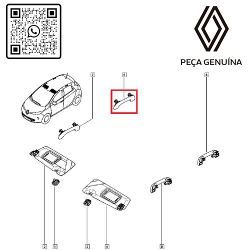 RN-10013R-739410013R-PUXADOR-DE-TETO-MEGANE-III