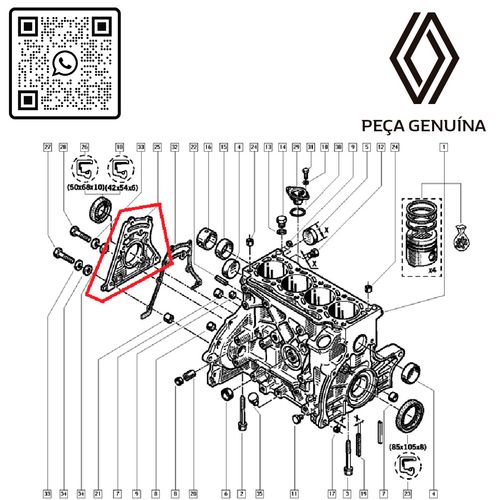 RN-100912-7700100912-Tampa-Dianteira-do-Motor-Megane-2.0-8v-F3R