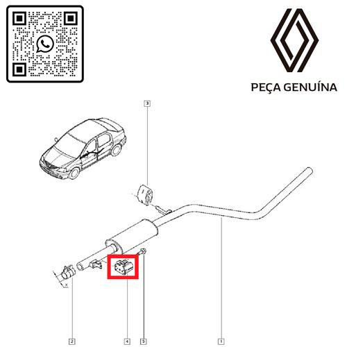 RN-105502-8200105502-Coxim-Suporte-Escapamento-Megane-Scenic