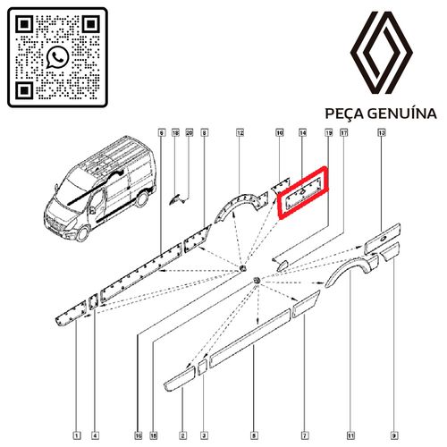 RN-768E10-768E10001R-FRISO-LATERAL-DIREITO-RENAULT-MASTER-III