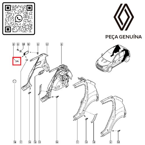 RN-69090R-788369090R-Mola-Folha-Aco-do-Guarda-Lamas-Renault-Sandero RN-69090R-788369090R-Mola-Folha-Aco-do-Guarda-Lamas-Renault-Sandero