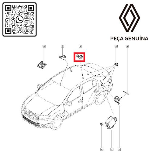 RN-49418R-253A49418R-Sensor-Estacionamento-Re-Renault-Logan-Sandero RN-49418R-253A49418R-Sensor-Estacionamento-Re-Renault-Logan-Sandero
