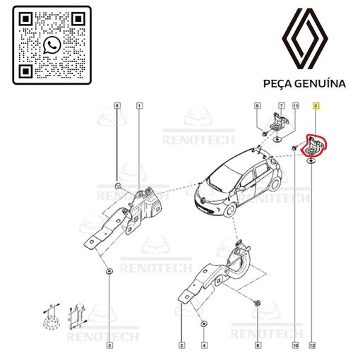 RN-03028R	844003028R	Dobradica-Da-Tampa-Do-Porta-Malas-Original-Renault-Captur