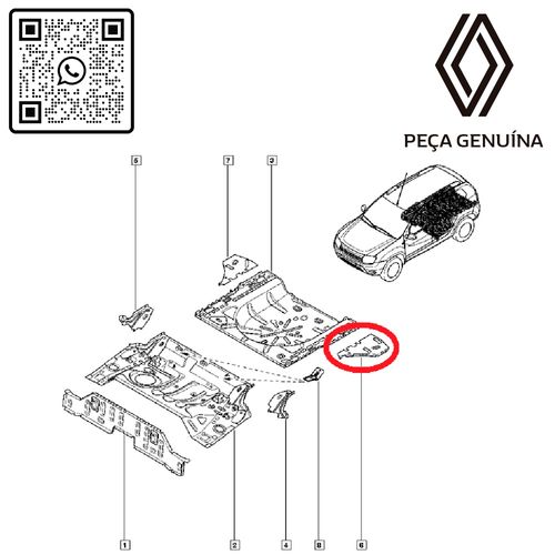 RN-37398R-745337398R-Remendo-Assoalho-Porta-Malas-Renault-Duster RN-37398R-745337398R-Remendo-Assoalho-Porta-Malas-Renault-Duster