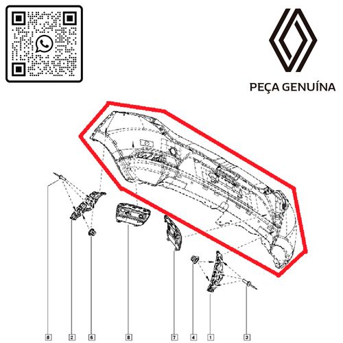 RN-36717R-850236717R-Parachoque-Tras-Original-Renault-Sandero RN-36717R-850236717R-Parachoque-Tras-Original-Renault-Sandero