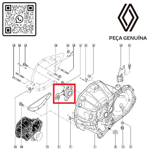 RN-06219R-306206219R-ATUADOR-DE-EMBREAGEM--ROLAMENTO--DUS-SAN-II-LOG-II-CONECTOR-PRETO