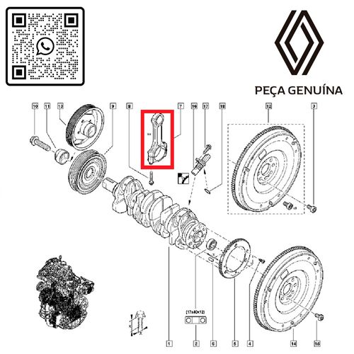 RN-04942R-K4-BIELA-DO-MOTOR-M9T-2.3-16V-M9T-MASTER-ORIG-kit-com-4