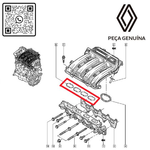 RN-052312-K4-ANEL-DE-VEDACAO-DO-COLETOR-ADM-1.6-2.0-16V-K4M-F4R--x4-