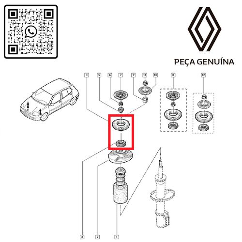 RN-053795-K2-BATENTE-SUP.-DO-AMORT.-CLIO-II-13-16---ROLAMENTO-KIT-COM-2