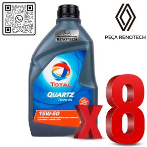 RN-176457-K8-OLEO-15W50-SL-TOTAL-QUARTZ-7000-SEMI-SINT-EMB-1-LITRO-X8 RN-176457-K8-OLEO-15W50-SL-TOTAL-QUARTZ-7000-SEMI-SINT-EMB-1-LITRO-X8
