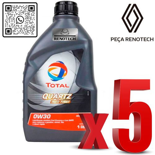 RN-176712-K5-OLEO-0W30-QUARTZ-INEO-FIRST-24B1L-TOT-BR-SINTETICO-x5