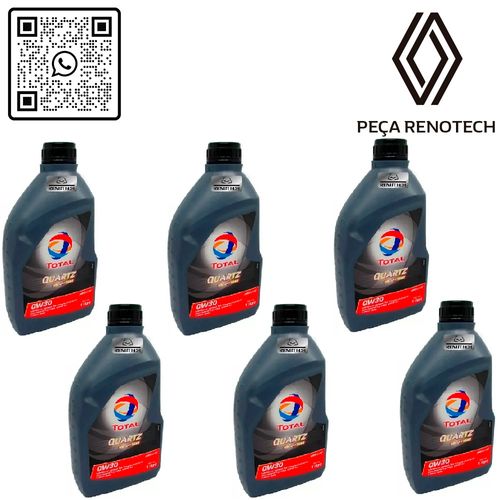 RN-176712-K6-OLEO-0W30-QUARTZ-INEO-FIRST-24B1L-TOT-BR-SINTETICO-x6