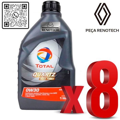 RN-176712-K8-OLEO-0W30-QUARTZ-INEO-FIRST-24B1L-TOT-BR-SINTETICO-x8