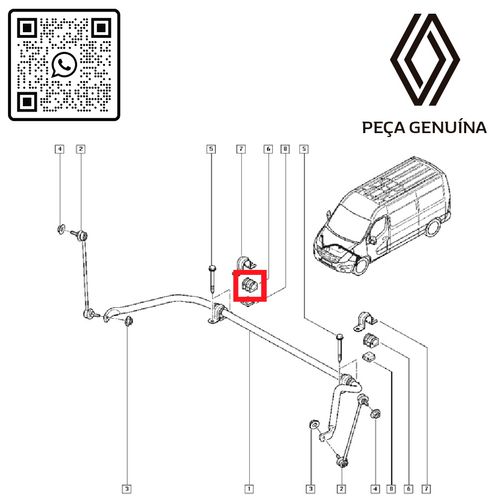 RN-31253R-K2-BUCHA-CENTRAL-DA-BARRA-ESTAB.-MASTER-2.3-16V-13...ORIG--x2-