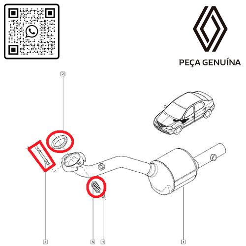 RN-50526R-KO-ANEL-DO-ESCAPE-CATALISADOR-MOT-B4D-KWI-LOG-II-SAN-II--KIT-COM-MOLA-PARA-