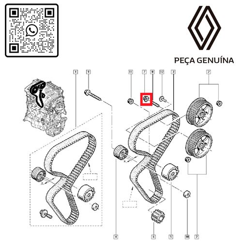 RN-793248-K-PORCA-DO-PARAFUSO-DA-POLIA-DO-COMANDO-DE-VALVULAS-1.6-16V-K4M-2.0-16V