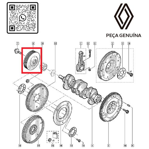 RN-30586R-123030586R-POLIA-DO-VIRABREQUIM-MOT-1.3-16V-H5H-CAP-DUS-ORO