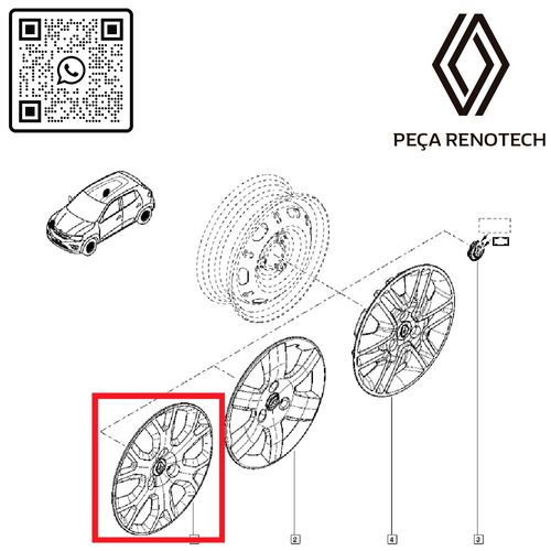 RN-54921R-PX-403154921R-CALOTA-GRAFITE-KWID-2018-20-ARO-14-CUBO-PADRAO-FIX-PARAF--x4-