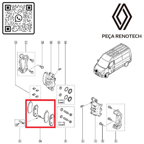 RN-03847R-410603847R-PASTILHA-DE-FREIO-DIANT.-MASTER-2.3-M9T-13...COM-SENSOR-ORIG