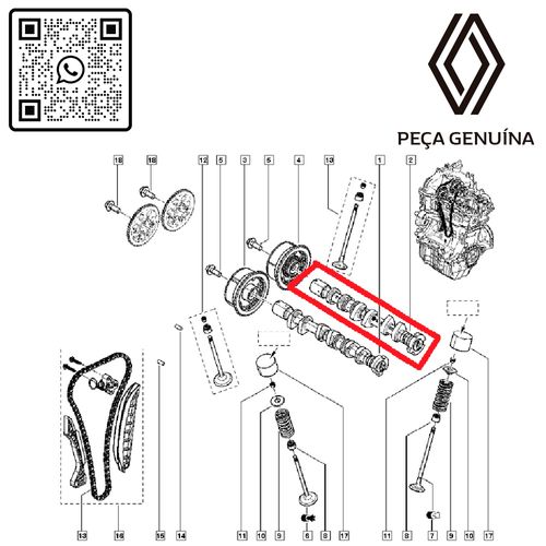 RN-17403R-130011249R-COMANDO-DE-VALVULAS-DE-ESC.-MOT-B4D-1.0-12V-KWID RN-17403R-130011249R-COMANDO-DE-VALVULAS-DE-ESC.-MOT-B4D-1.0-12V-KWID