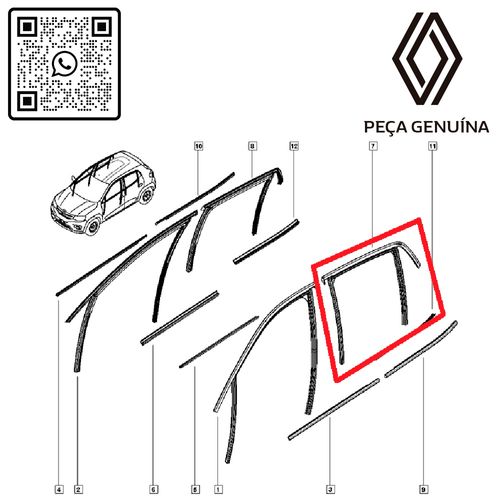 RN-18260R-823318260R-Canaleta-Do-Vidro-Da-Porta-Traseira-Lado-Esquerdo-KWID RN-18260R-823318260R-Canaleta-Do-Vidro-Da-Porta-Traseira-Lado-Esquerdo-KWID
