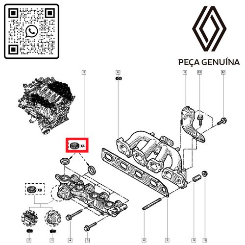 RN-472449-O-7701472449-ANEL-DE-VEDACAO-DO-COLETOR-ADM-2.5-16V-JG-COM-4-G9U-MASTER