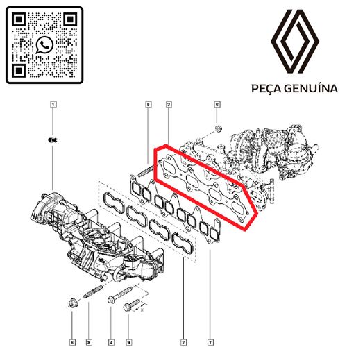 RN-61015R-140361015R-Junta-Coletor-Escape-Renault-Master-2.3 RN-61015R-140361015R-Junta-Coletor-Escape-Renault-Master-2.3