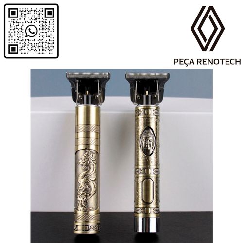 MÁQUINA DE BARBEAR E CORTAR CABELO PROFISSIONAL RECARREGÁVEL SEM FIO BUDA OU DRAGÃO