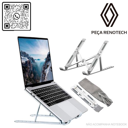 SUPORTE PARA NOTEBOOK E MACBOOK DE ALUMÍNIO DOBRÁVEL