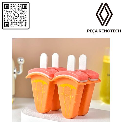 FORMA MOLDE PARA SORVETE PICOLÉ CASEIRO DIVERTIDO FRUTAS - SORTIDO