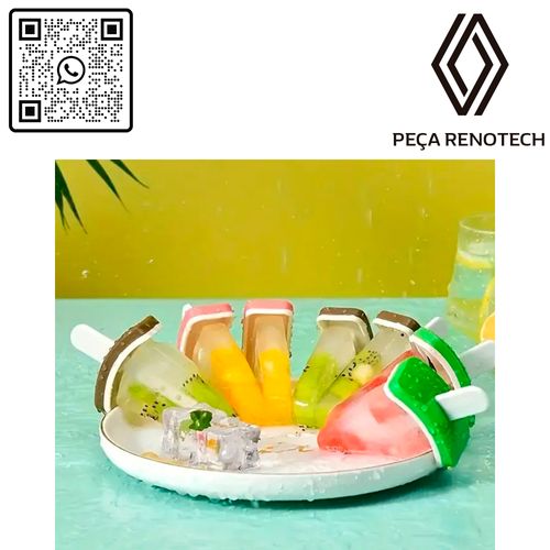 FORMA MOLDE PARA SORVETE PICOLÉ CASEIRO DIVERTIDO FRUTAS - SORTIDO