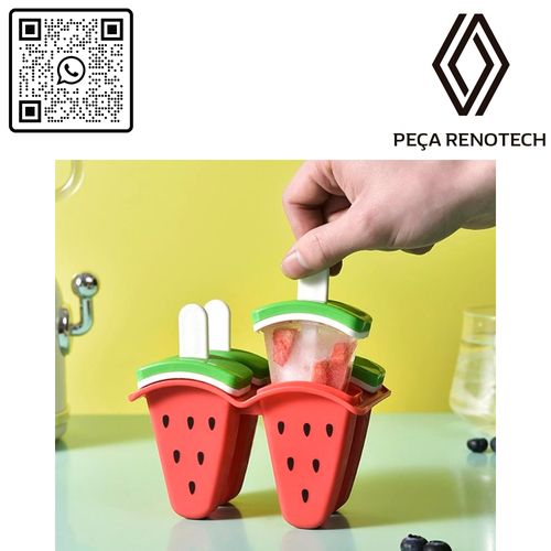 FORMA MOLDE PARA SORVETE PICOLÉ CASEIRO DIVERTIDO FRUTAS - SORTIDO