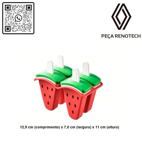 FORMA MOLDE PARA SORVETE PICOLÉ CASEIRO DIVERTIDO FRUTAS - SORTIDO
