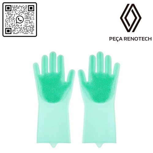 LUVA DE SILICONE DE LAVAR LOUÇAS CORES VARIADAS