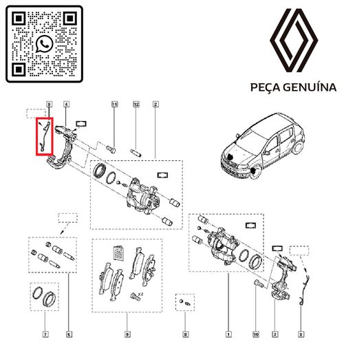 RN-76720R-410276720R-Par-Suporte-Pastilha-De-Freio-Logan-Sandero-14-17 RN-76720R-410276720R-Par-Suporte-Pastilha-De-Freio-Logan-Sandero-14-17