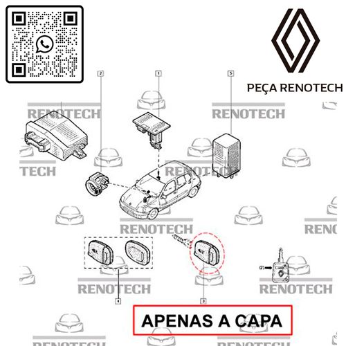 RN-04924R-P-285A04924R-CAPA-DO-TELECOMANDO-DA-CHAVE-C-LAMINA-CLIO-II-2003-botao-abrir-a-por-D