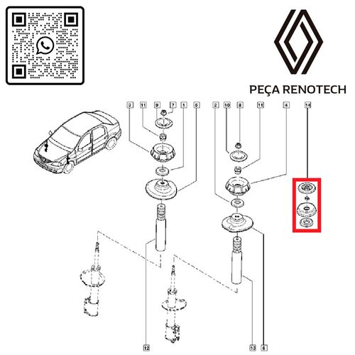 KIT-007-SX-543A06915R-KIT-BATENTE-DO-AMORT.-DIANT.-LOG-I-II-SAN-I-II-DUS--X1-